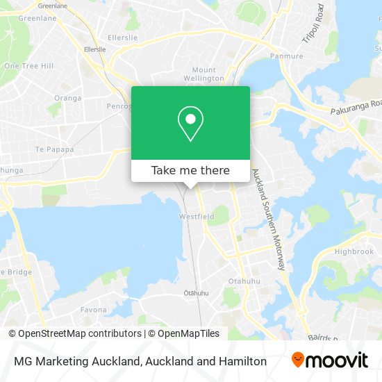 MG Marketing Auckland map