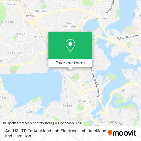 Act NZ LTD Ta Auckland Lab Electrical Lab map