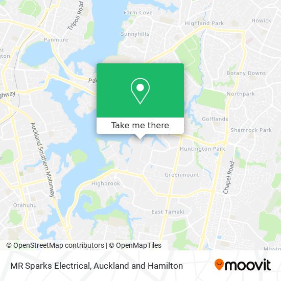 MR Sparks Electrical map