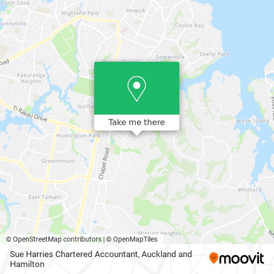 Sue Harries Chartered Accountant map