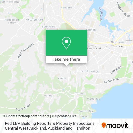 Red LBP Building Reports & Property Inspections Central West Auckland地图