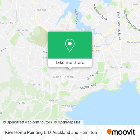 Kiwi Home Painting LTD map