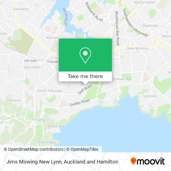 Jims Mowing New Lynn map