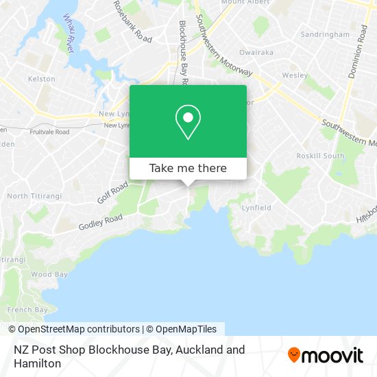 NZ Post Shop Blockhouse Bay map