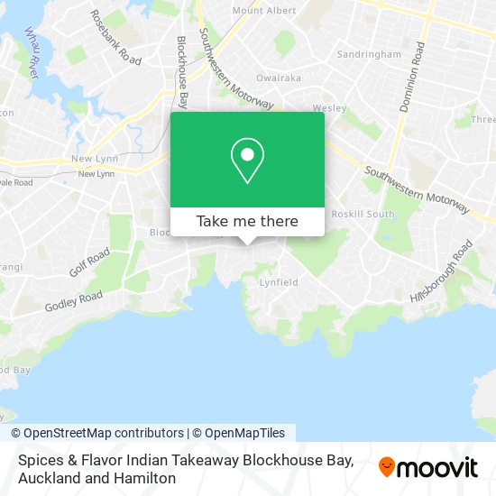 Spices & Flavor Indian Takeaway Blockhouse Bay map