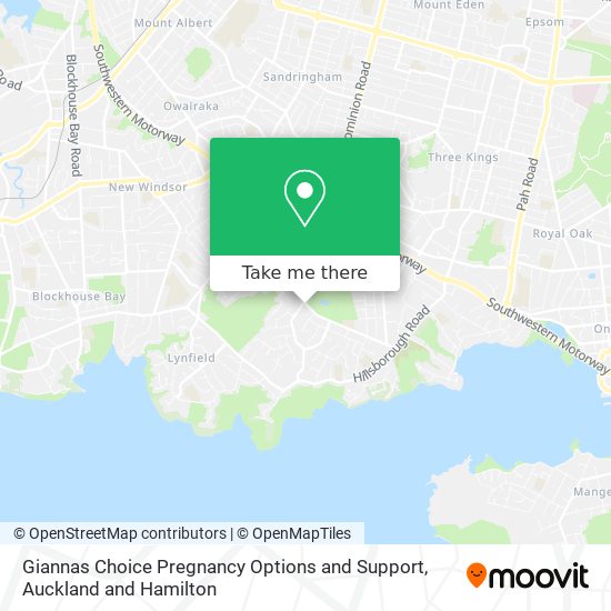 Giannas Choice Pregnancy Options and Support map