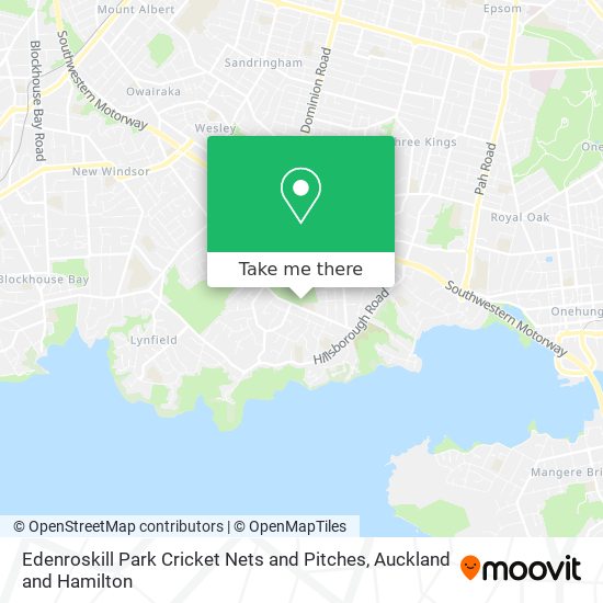Edenroskill Park Cricket Nets and Pitches map