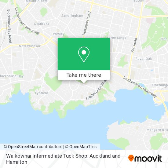 Waikowhai Intermediate Tuck Shop map