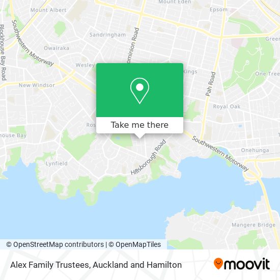 Alex Family Trustees map