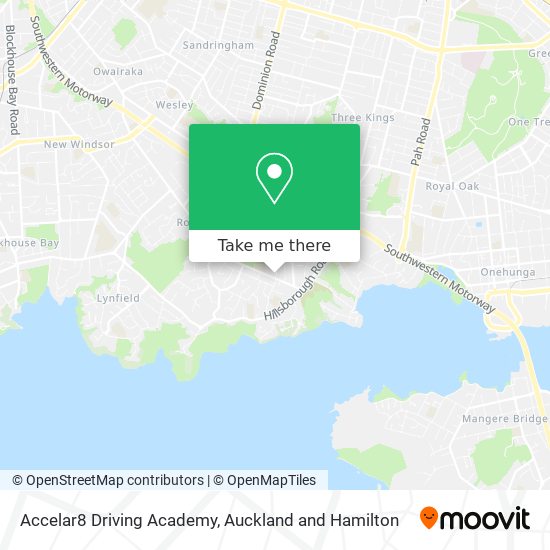 Accelar8 Driving Academy map
