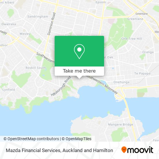 Mazda Financial Services map