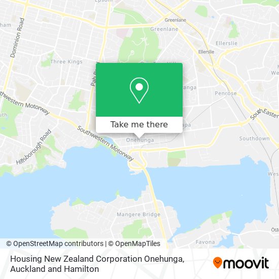 Housing New Zealand Corporation Onehunga map