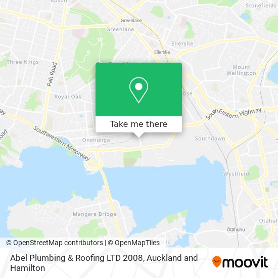 Abel Plumbing & Roofing LTD 2008 map