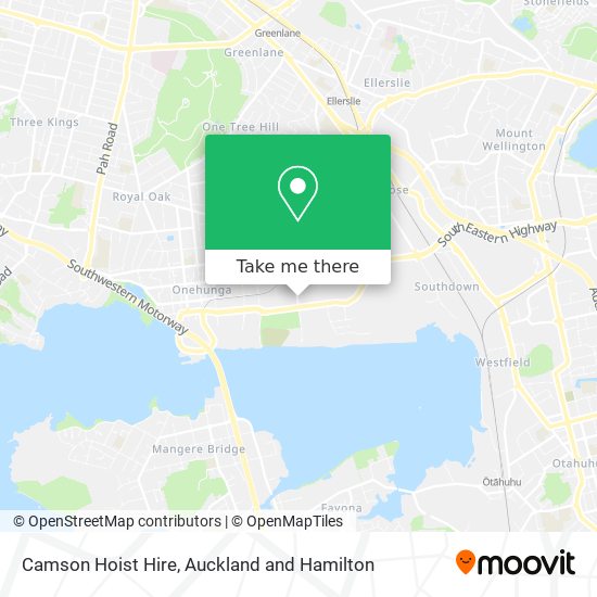 Camson Hoist Hire map