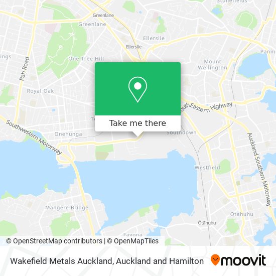 Wakefield Metals Auckland map