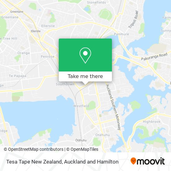 Tesa Tape New Zealand map