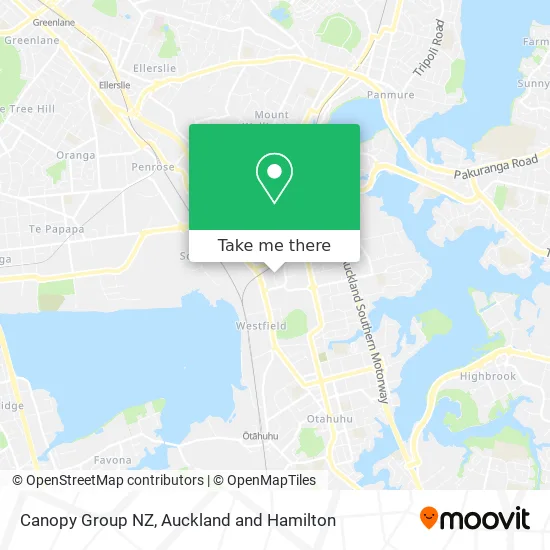 Canopy Group NZ map