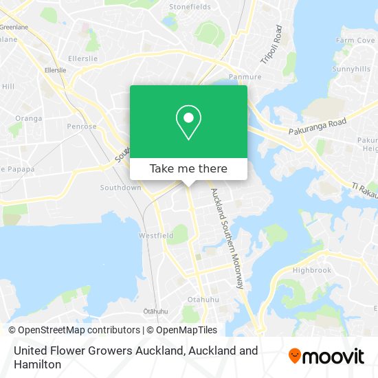 United Flower Growers Auckland map