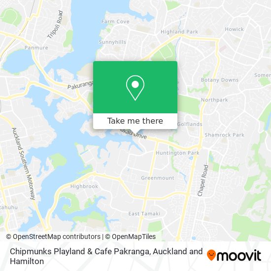 Chipmunks Playland & Cafe Pakranga map