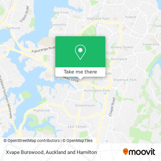 Xvape Burswood map