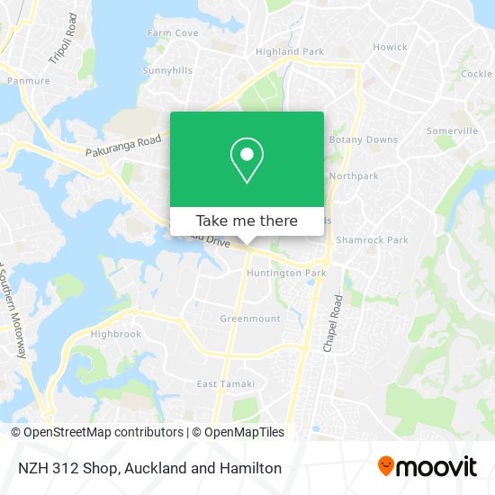 NZH 312 Shop map