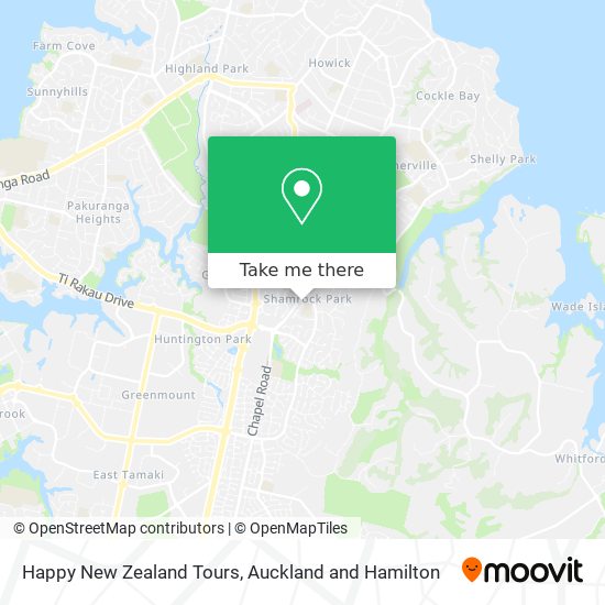 Happy New Zealand Tours地图