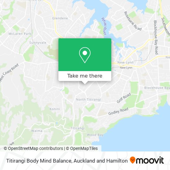 Titirangi Body Mind Balance map