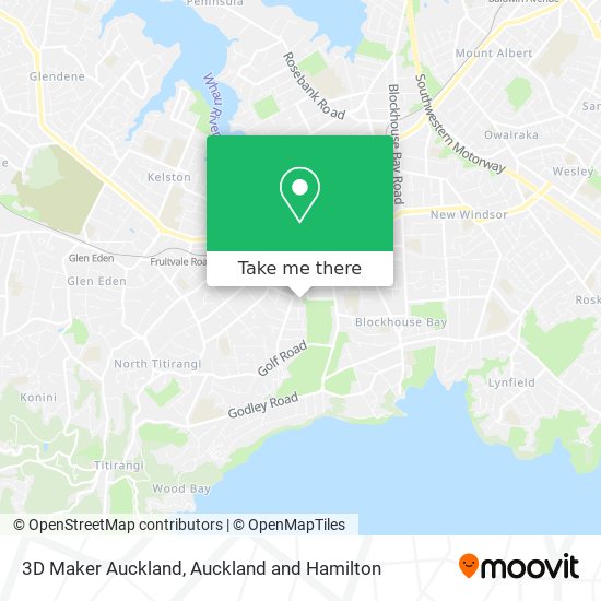 3D Maker Auckland map
