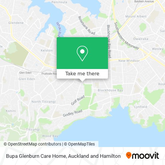 Bupa Glenburn Care Home map
