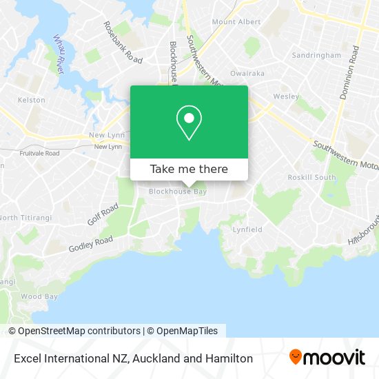 Excel International NZ map