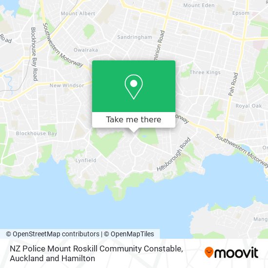 NZ Police Mount Roskill Community Constable map