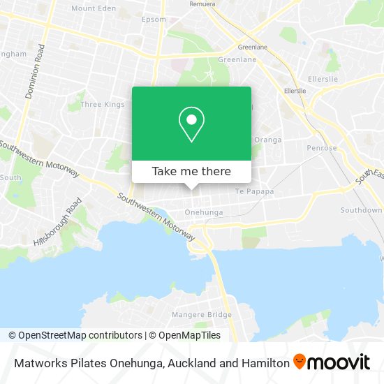 Matworks Pilates Onehunga map