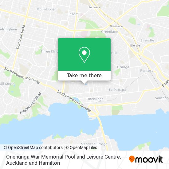 Onehunga War Memorial Pool and Leisure Centre map