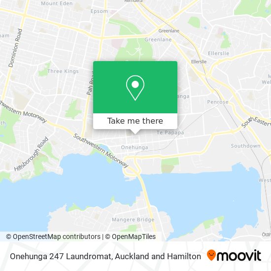 Onehunga 247 Laundromat map