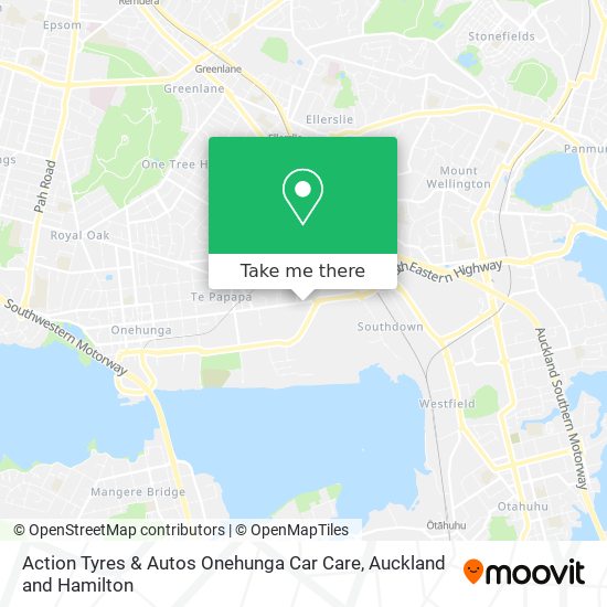 Action Tyres & Autos Onehunga Car Care map