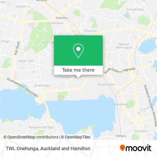 TWL Onehunga map