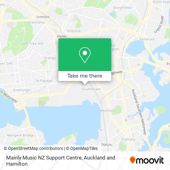 Mainly Music NZ Support Centre map