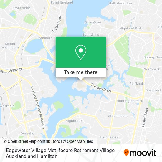 Edgewater Village Metlifecare Retirement Village地图