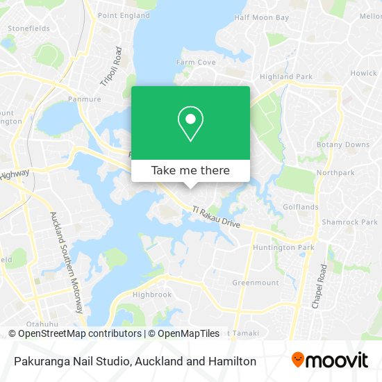 Pakuranga Nail Studio map