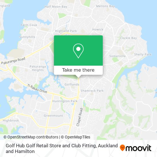 Golf Hub Golf Retail Store and Club Fitting map