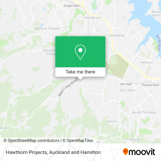 Hawthorn Projects map