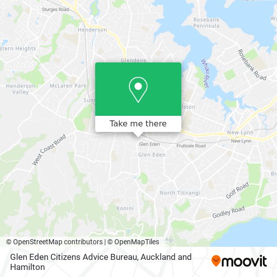 Glen Eden Citizens Advice Bureau map