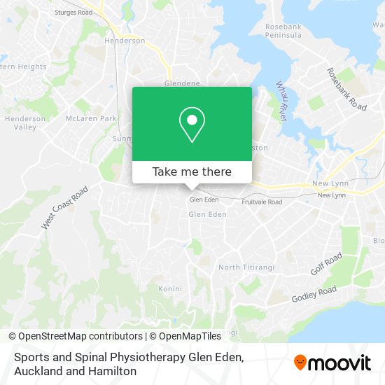 Sports and Spinal Physiotherapy Glen Eden map