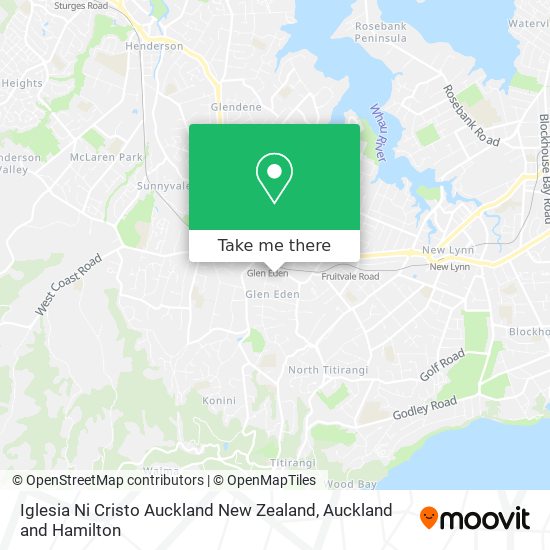 Iglesia Ni Cristo Auckland New Zealand map