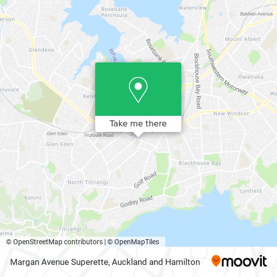 Margan Avenue Superette map