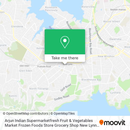 Arjun Indian Supermarketfresh Fruit & Vegetables Market Frozen Foods Store Grocery Shop New Lynn map