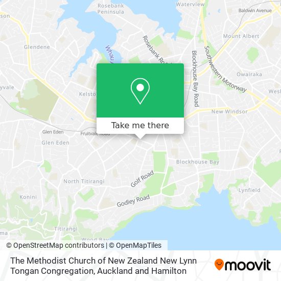 The Methodist Church of New Zealand New Lynn Tongan Congregation map