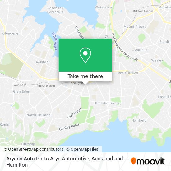 Aryana Auto Parts Arya Automotive map