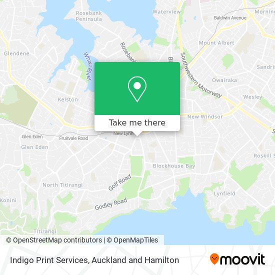 Indigo Print Services map