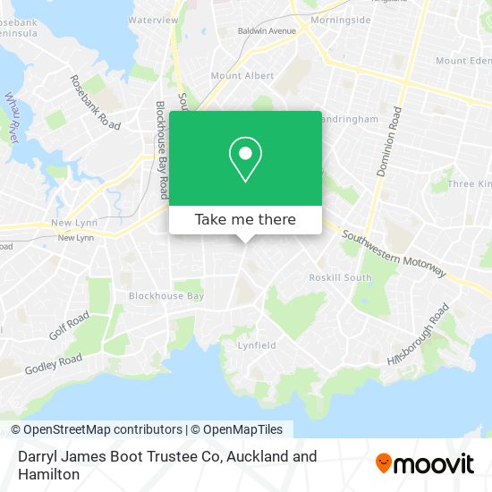 Darryl James Boot Trustee Co map